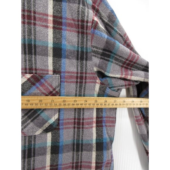 VINTAGE Big Mac Shirt XXL Tall Flannel Plaid 80s 90s JC Penny USA Made - Picture 5 of 10